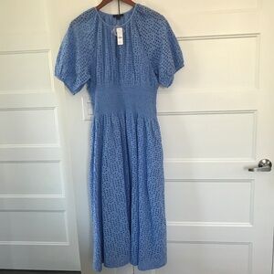 J Crew Eyelet midi dress